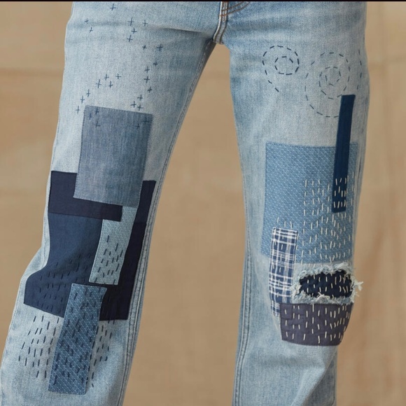 Patchwork Jeans / Sundance Catalog / Avalee Jeans - Size 25 - Picture 4 of 11